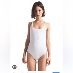 Skims drop needle pointelle cami bodysuit